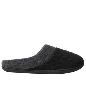 DF by Dearfoams Women's Quilted Fleece Clog Slippe